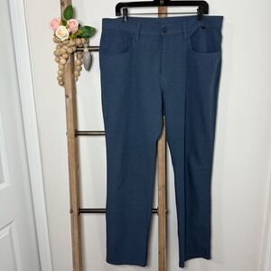 Travis Mathew Mens Blue Golf Dress Pants Size 35